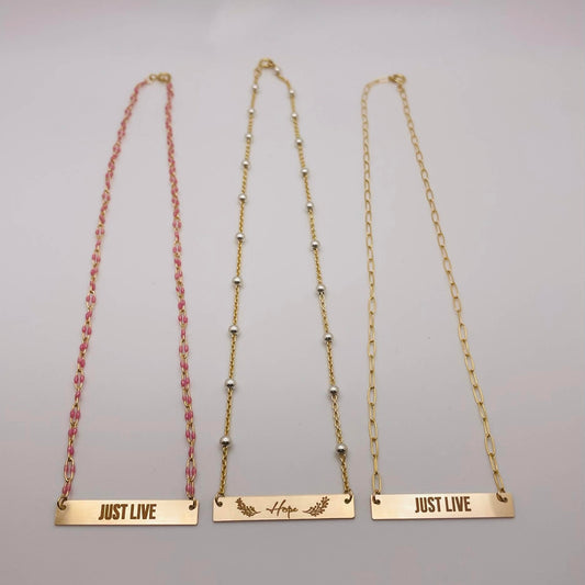 Bonded Sisters × Just Live Gold-Filled Necklace