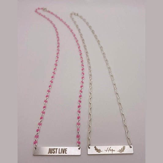 Bonded Sisters × Just Live Sterling Silver  Necklace