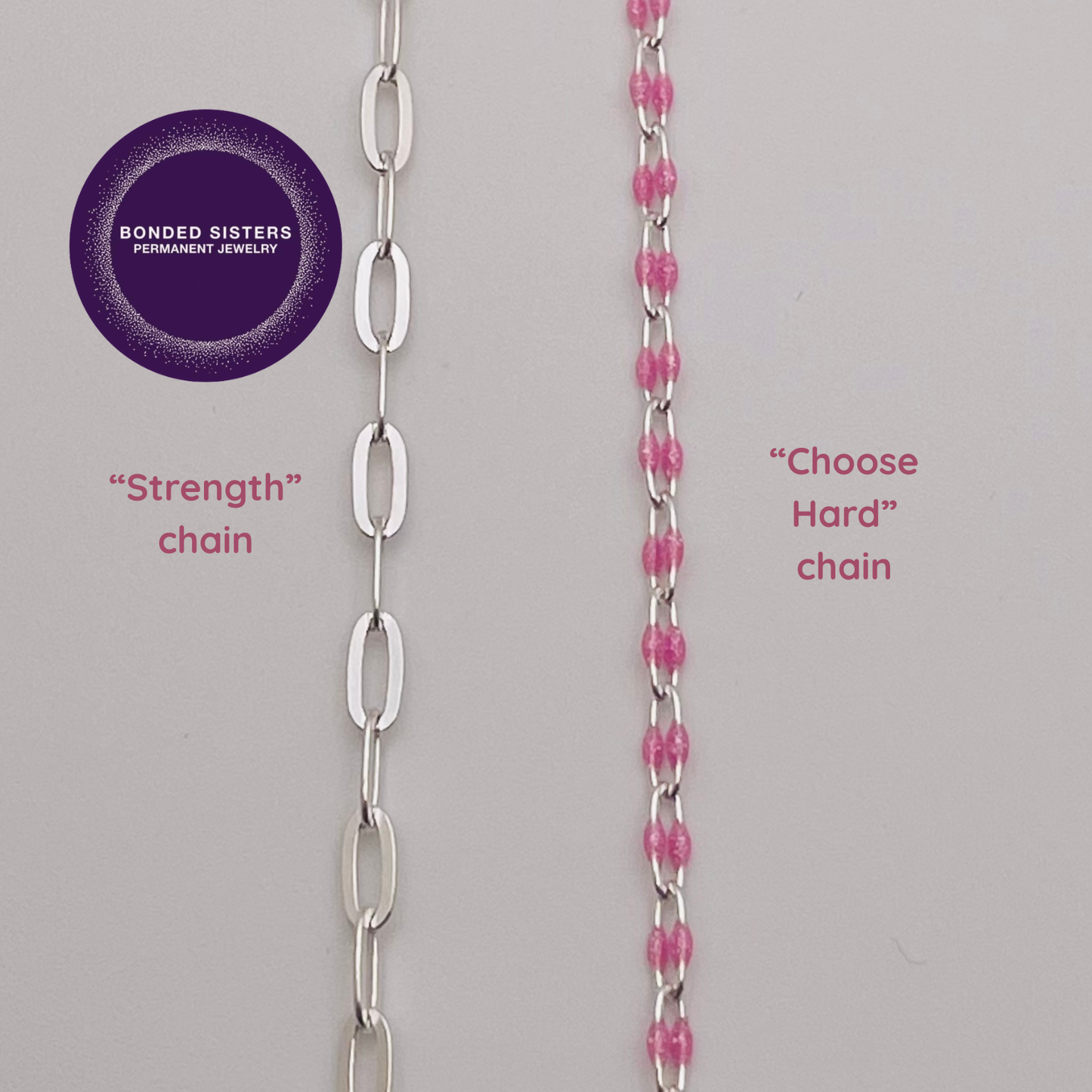 Bonded Sisters × Just Live Sterling Silver  Necklace